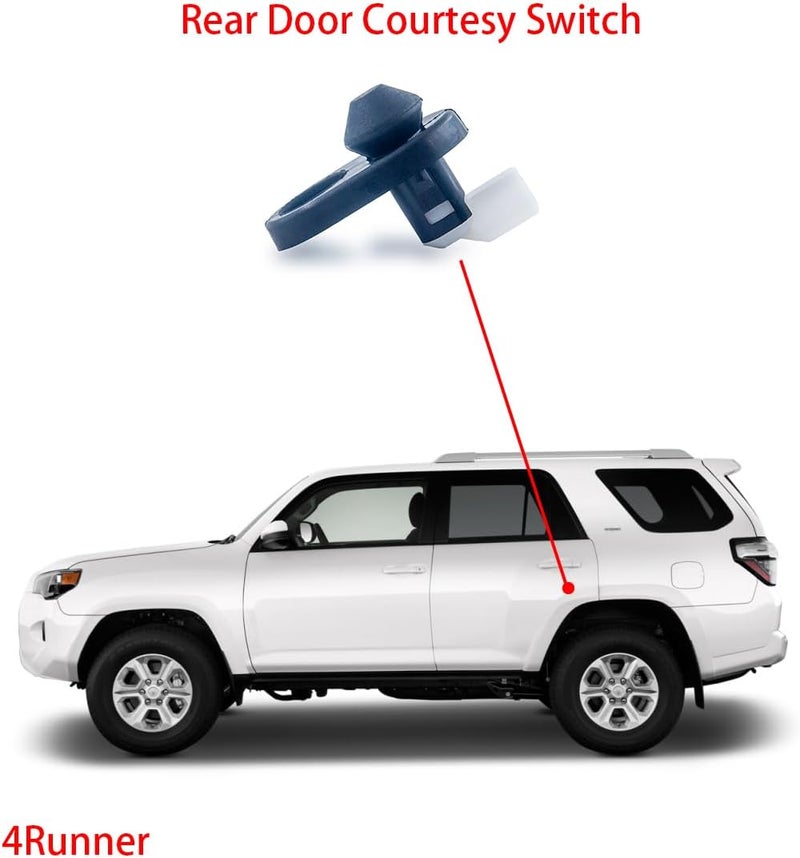 Sheisor Rear Courtesy Lamp Switch, Door Jamb Light Switch Compatible with Toyota 2010-2022 4Runner, 2009-2014 Matrix, 2001-2005 Rav4 Sequoia, 2000-2005 Tundra, 1997-2001 Camry, 2019-2022 Corolla - Image 5